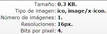 Información adicional con respecto a la imagen Info adicional
