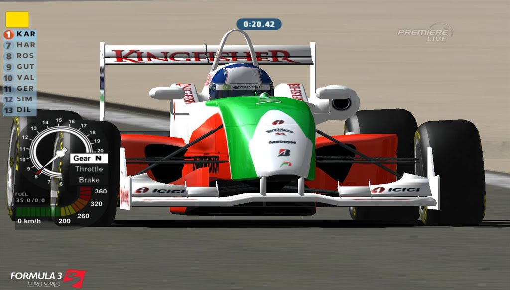 Skin Force India VJM02 F3 Euroseries 2009 Rfactor