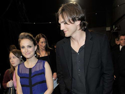 Natalie Portman in Violet Tiered Dress at 2011 People's Choice Awards