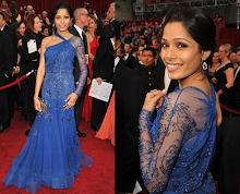 Frieda Pinto in Classic Princess drop earrings