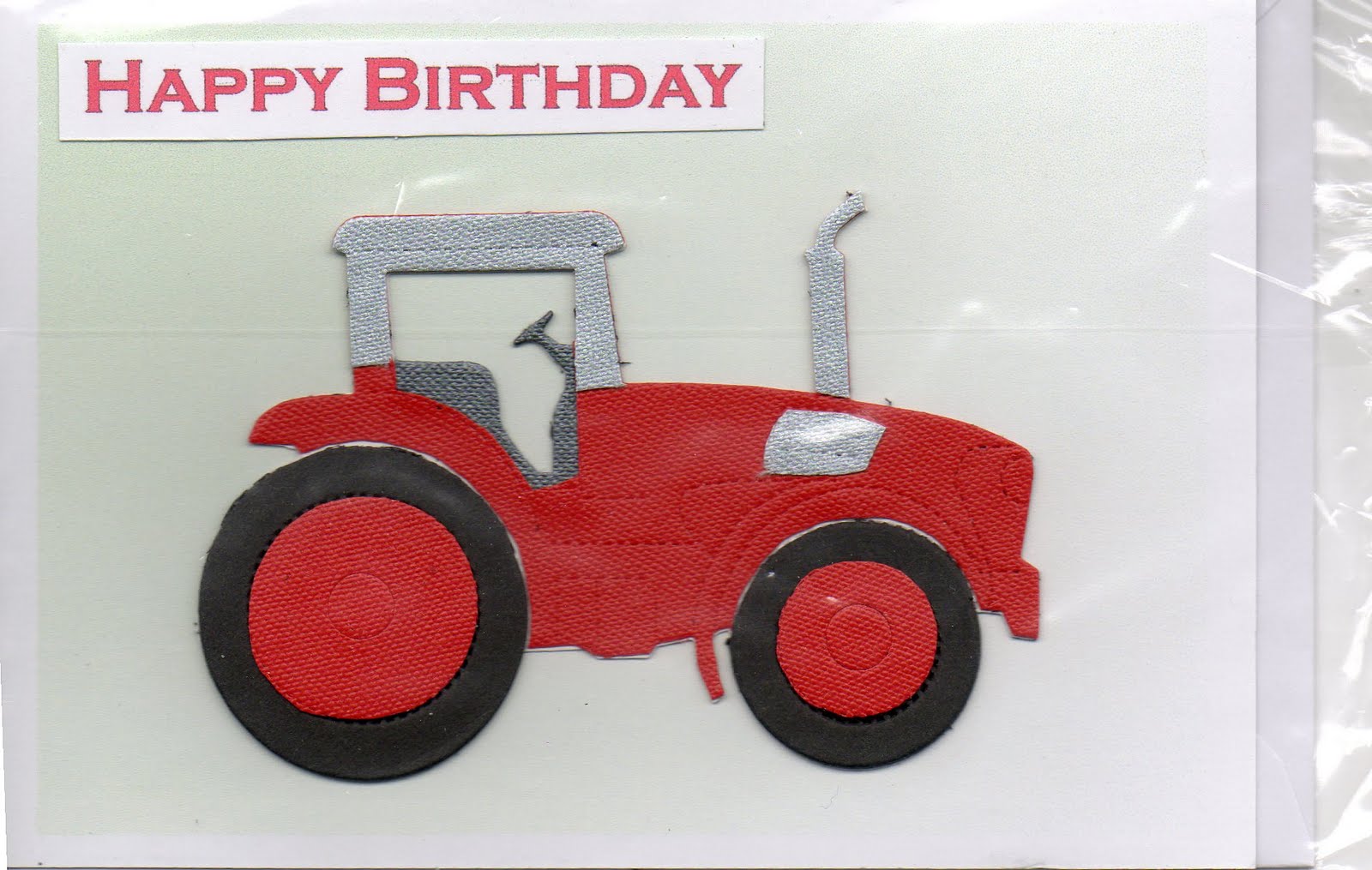 Velvet Paper and Papercraft Tractor diecuts cards