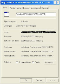 Propriedades SP3 Original