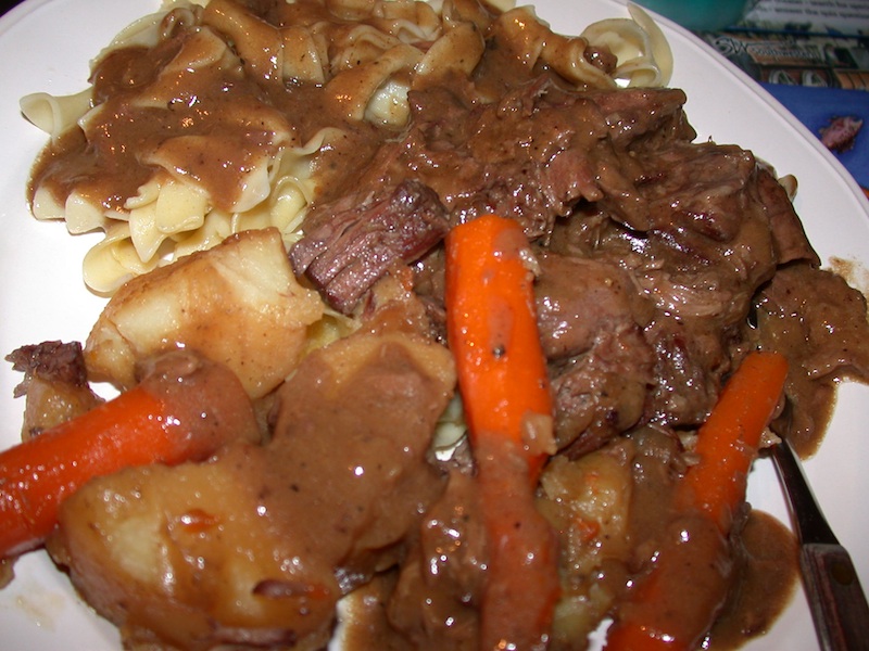 are you eating that? Paula Deen's and Eddie's Pot Roast