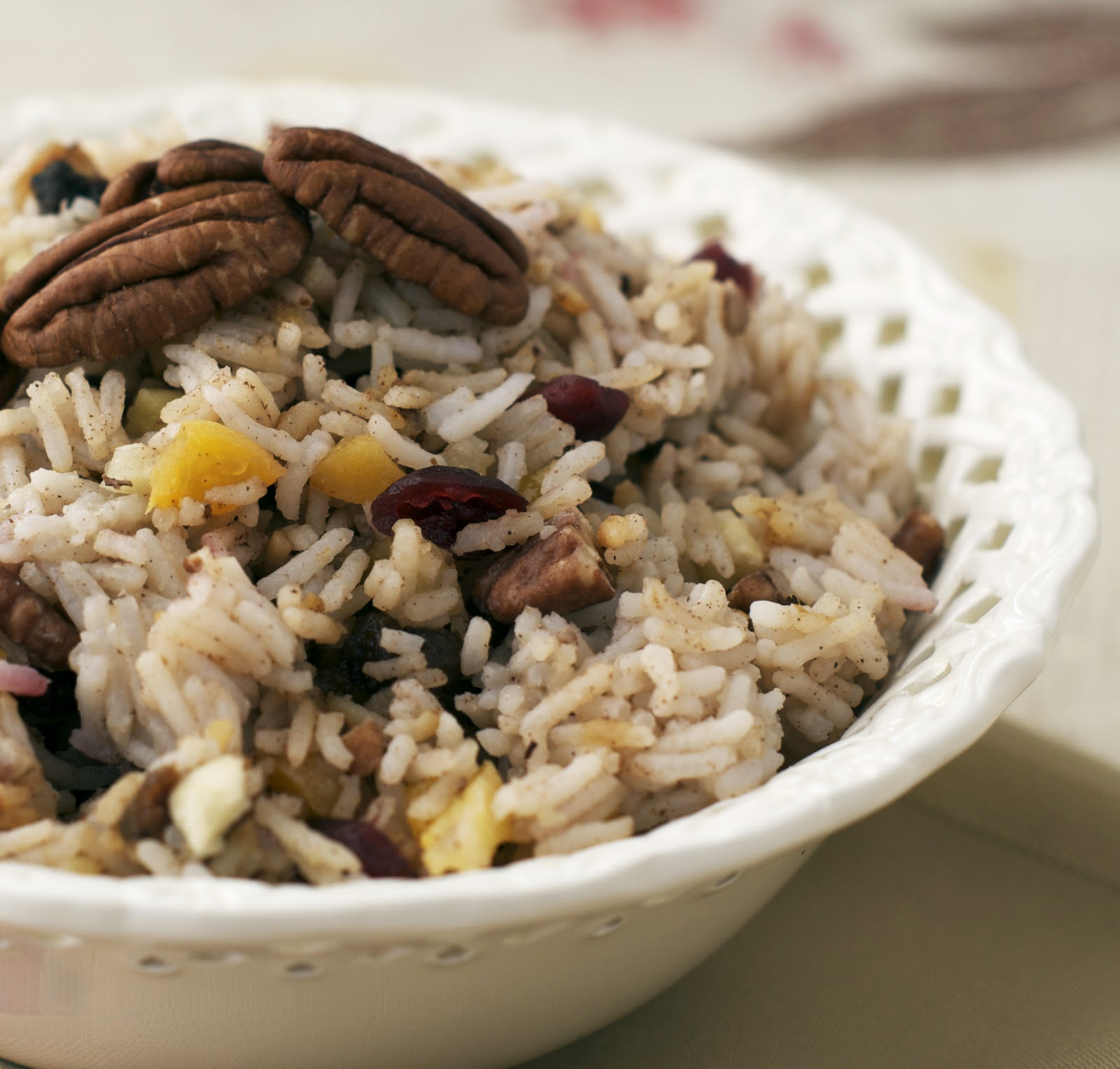 Festive Rice with Fruits and Nuts Heat Oven to 350
