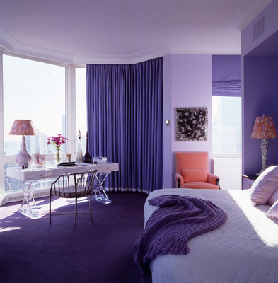 bedroom colors purple. The Color Purple for Caroline