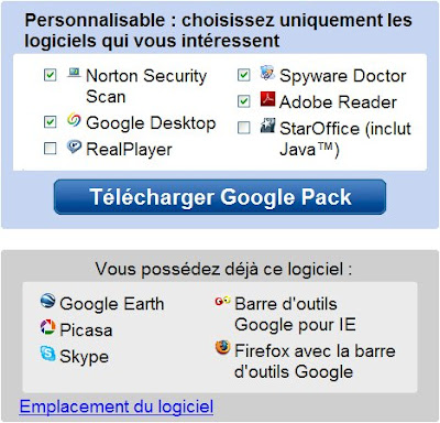 staroffice disponible dans le googlepack