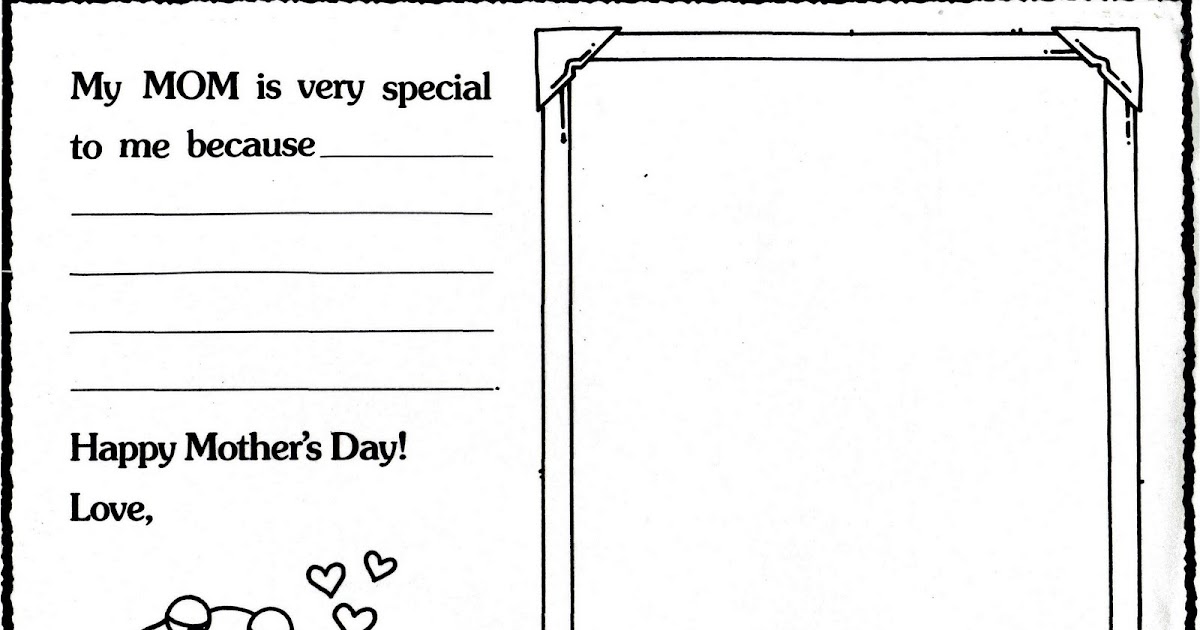 ELEMENTARY SCHOOL ENRICHMENT ACTIVITIES MY MOM IS SPECIAL BECAUSE