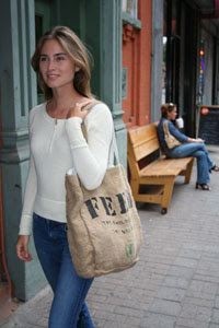 Lauren Bush with Feedbag
