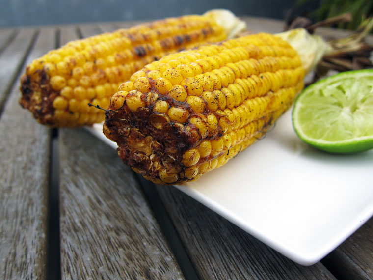 the indolent cook twice cooked corn with Spanish hot smoked paprika and extra virgin olive oil