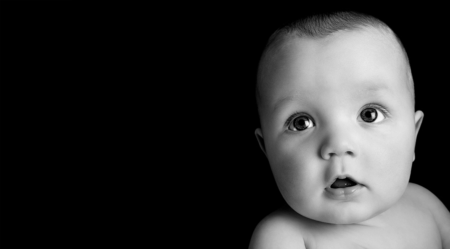 black and white pictures of babies
