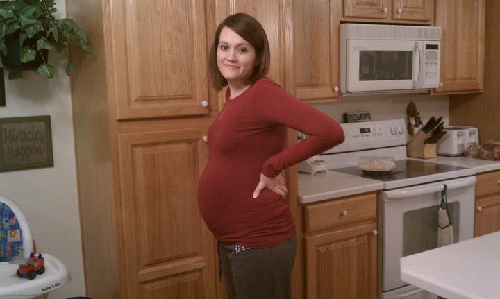 21 weeks pregnant. At 21 weeks.