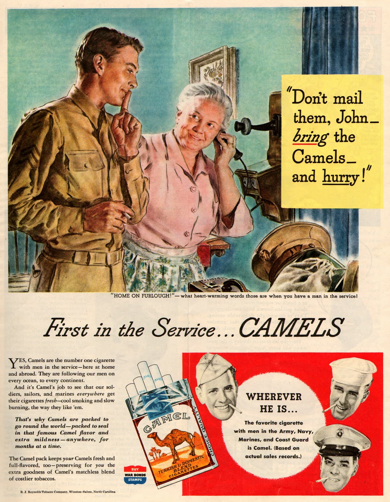 LIST OF CAMEL CIGARETTES