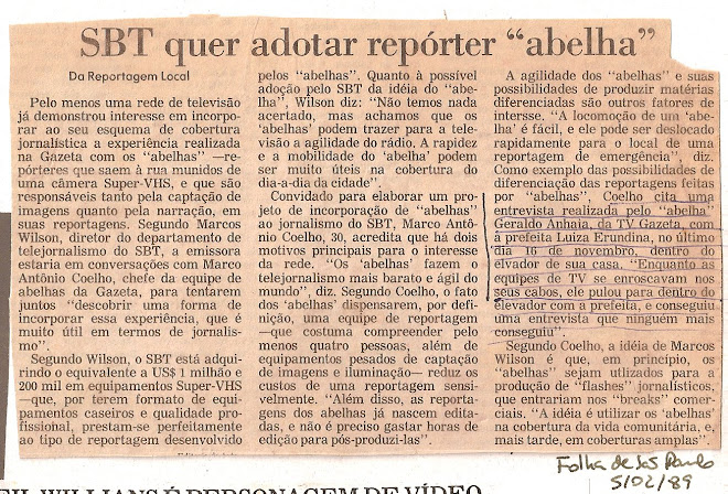 SBT quer adotar repórter "abelha"