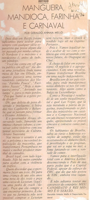 Mangueira,mandioca,farinha e carnaval.