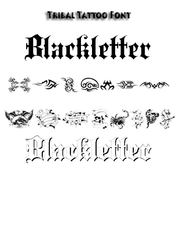 If you need Tribal Tattoo Face background for TWITTER Fancy Tattoo Fonts