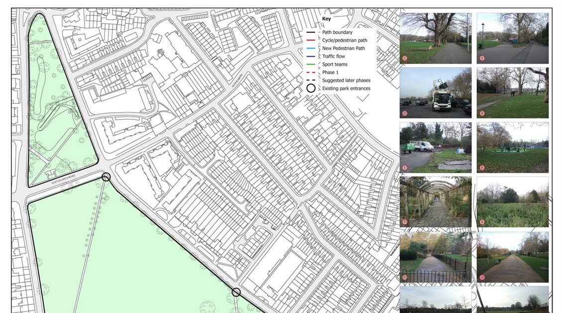 Peckham Rye 'central area' options