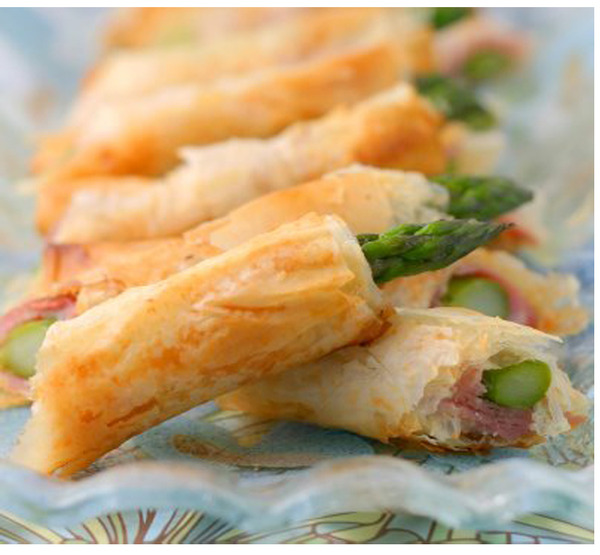 The Olive Tree Asparagus with Phyllo & Prosciutto