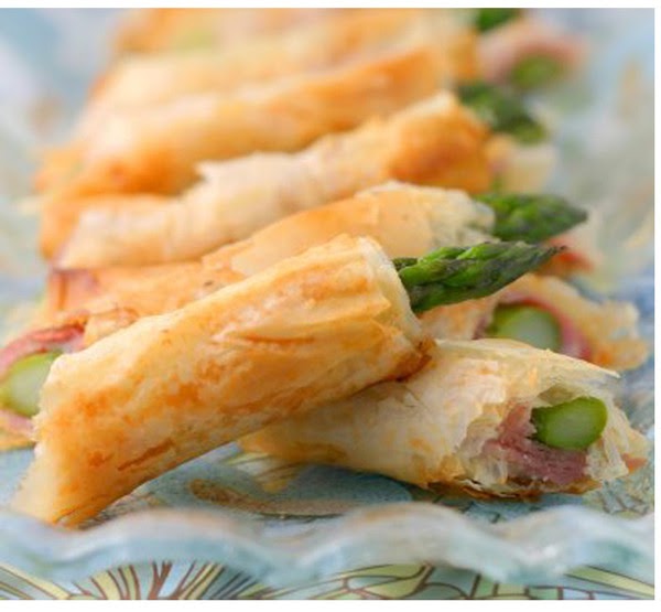 The Olive Tree Asparagus with Phyllo & Prosciutto