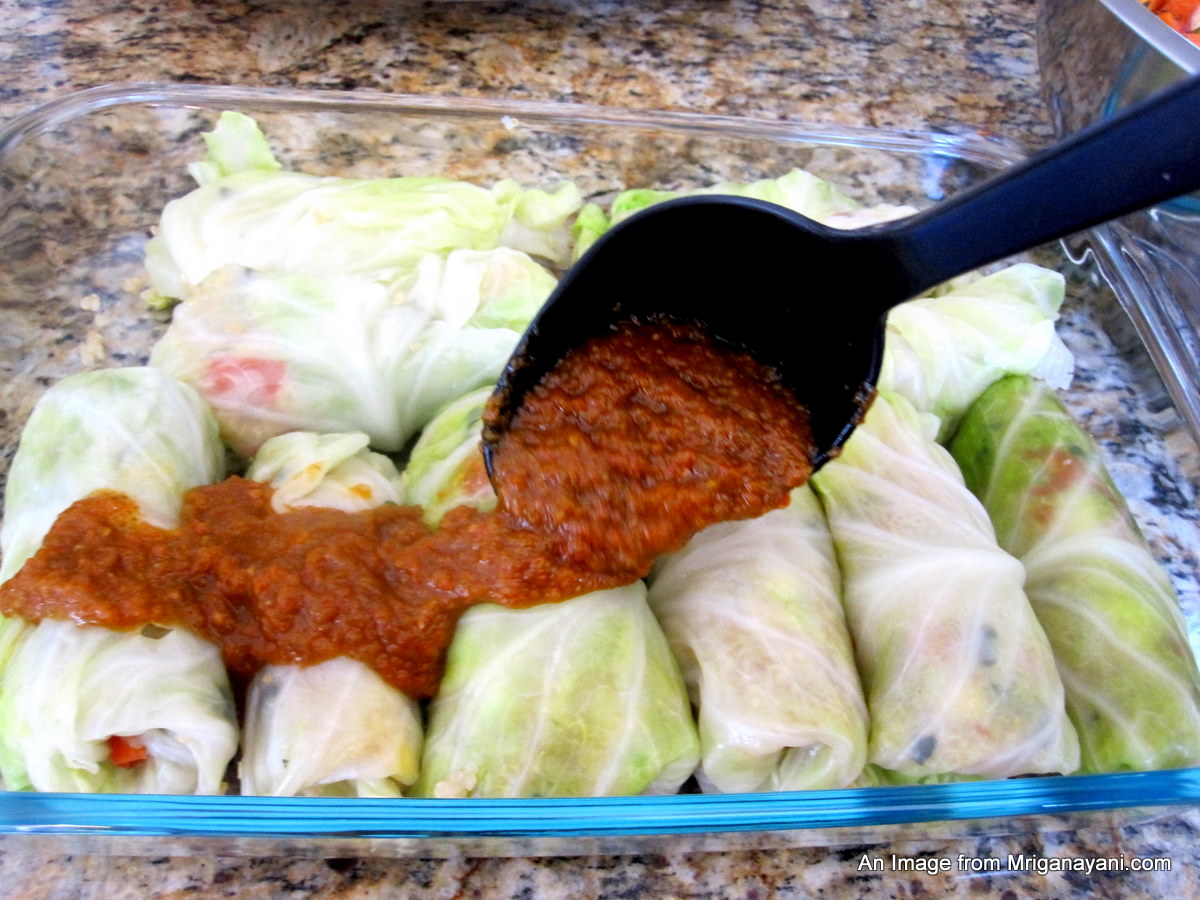 Love & Lentil Quinoa Stuffed Cabbage Rolls