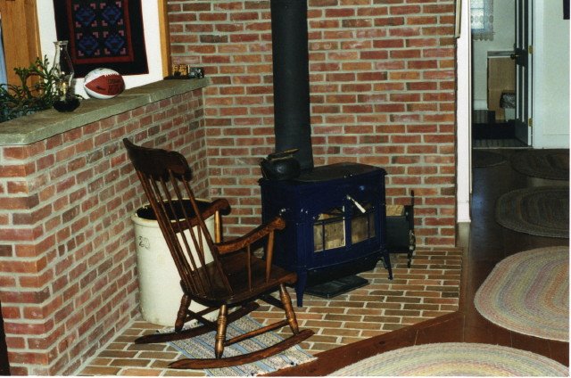 Masonry Nook for Woodstove