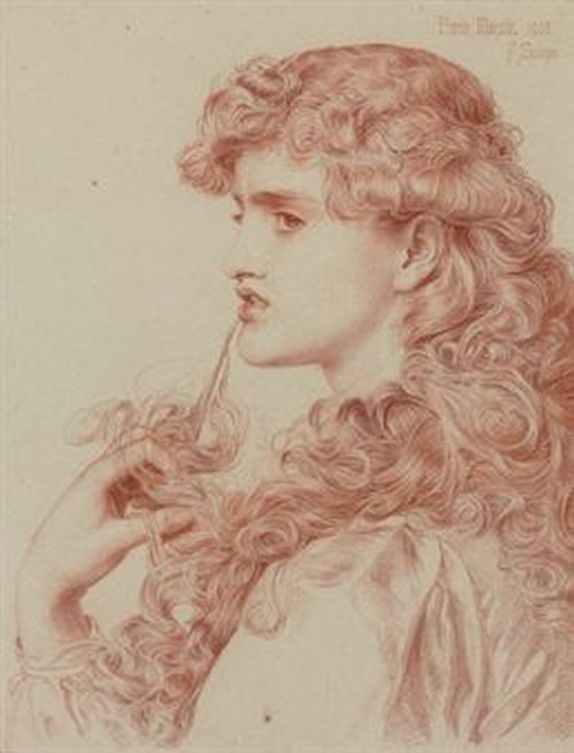 Pre Raphaelite Influenced Art: Frederick Sandys - Proud Maisie
