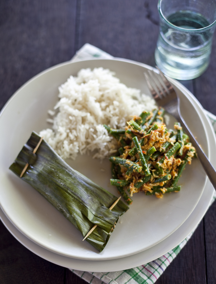 Banana Leaf Rice Wraps recipe