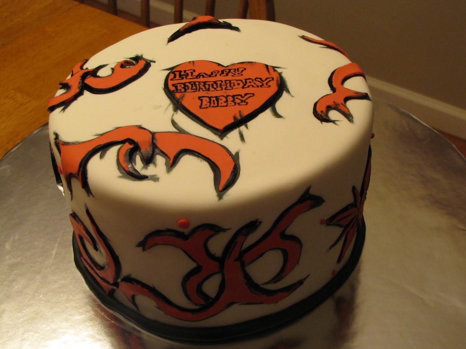 TJ Happy Cakes Tattoo/Tribal cake TJ Happy Cakes Tattoo/Tribal cake