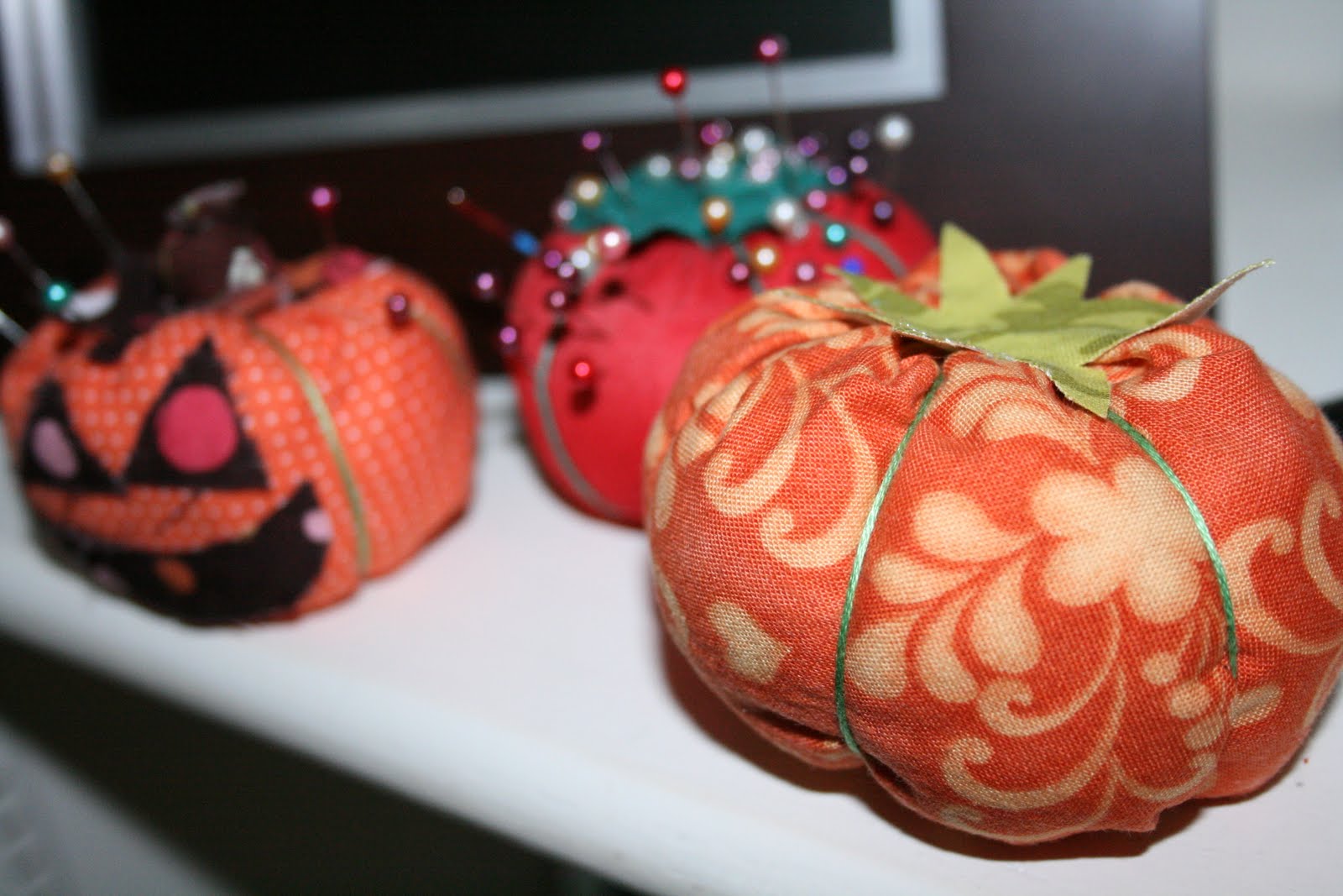 Pumpkin Pin Cushion The Sewing Rabbit