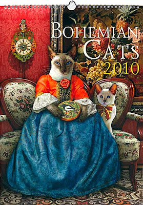 Bohemian Cats Calendar 2010, from Baba Studio, Prague.