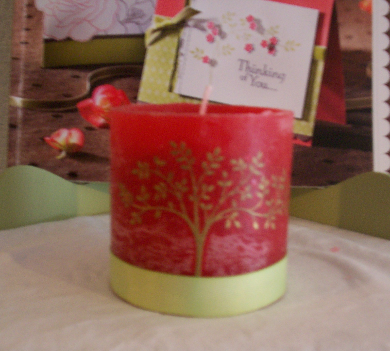 Crafty Helen Embossed Candles