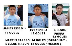 TABLA DE GOLEADORES DEL MUNDIALITO 2010