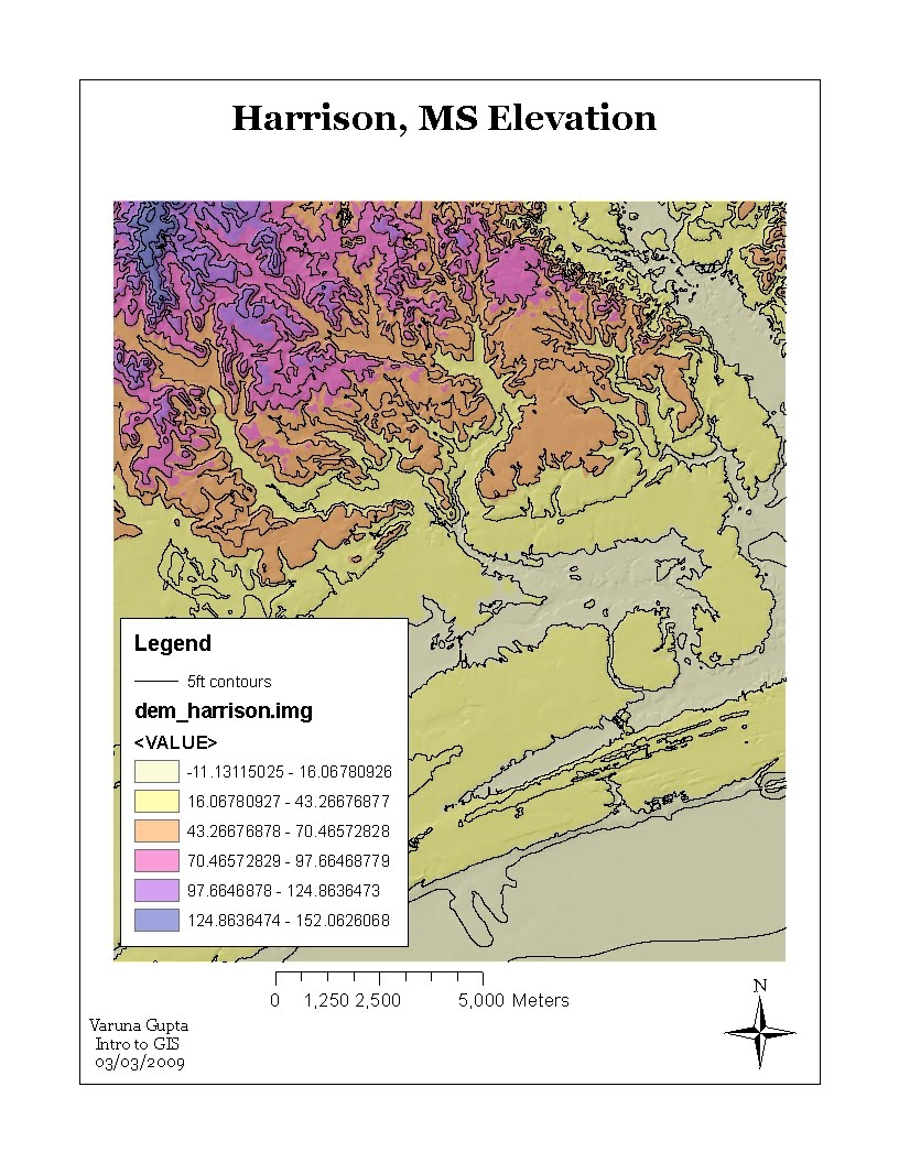the above map is dem with contour lines and hillshade this exercise involved the manipuating of usgs 10 m dem for study area harrison the above map is dem with contour lines and hillshade this exercise involved the manipuating of usgs 10 m dem for study area harrison