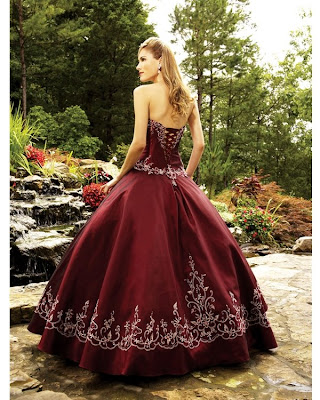 Vestido de 15 años – Color Marron/Bordo | Vestidos de 15 años 2012