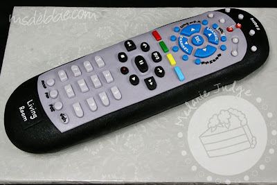 tv remote control cake grooms