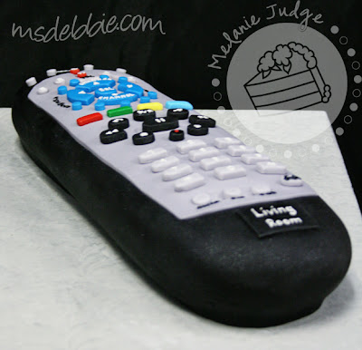 tv remote control cake grooms