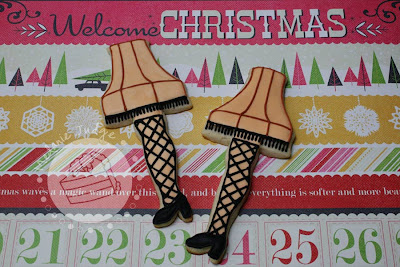 leg lamp sugar cookie royal icing christmas story