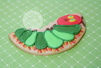 very hungry caterpillar cookie