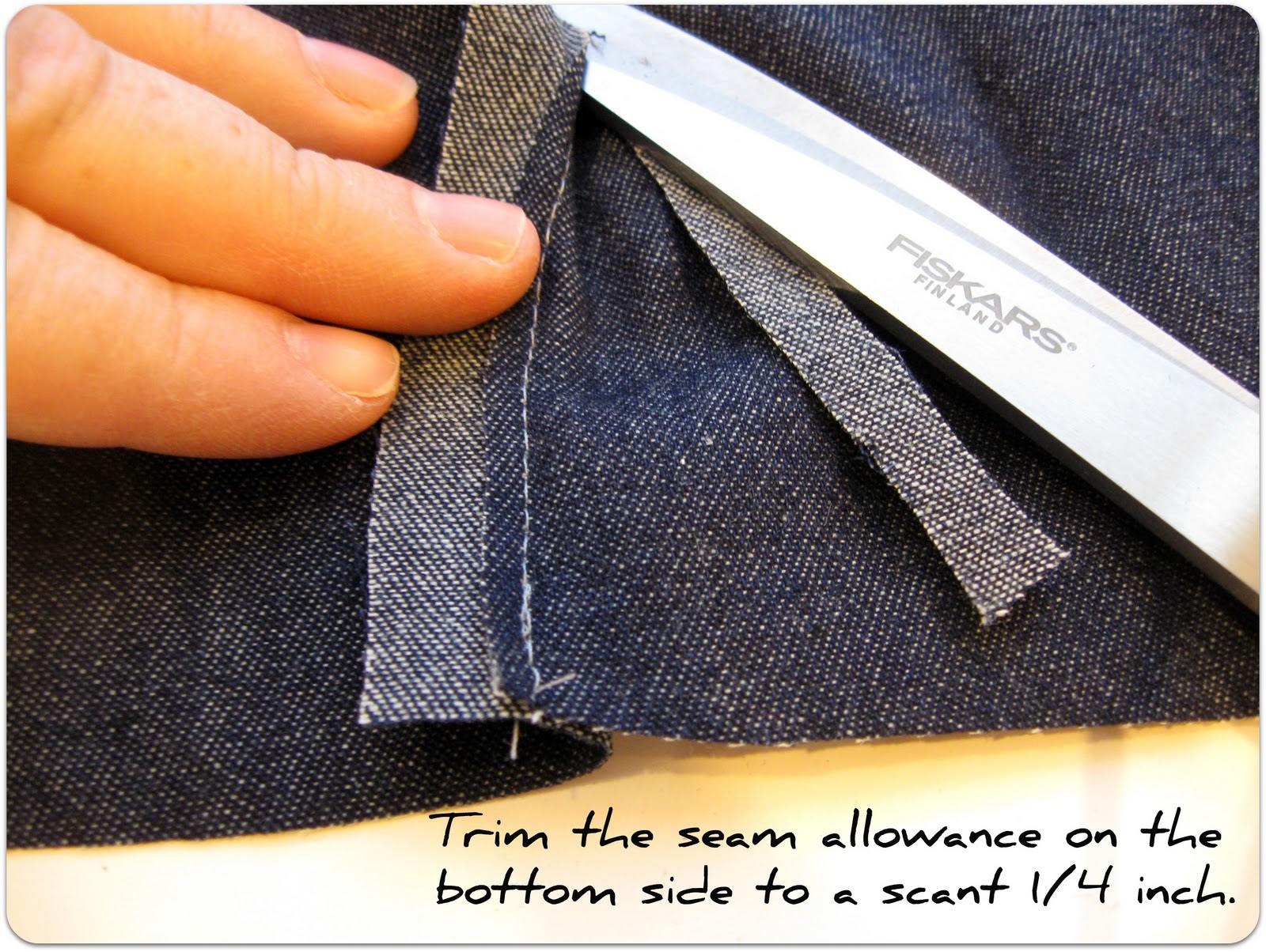 Rosey Corner Creations Flat Fell Seam (Denim Seam) Tutorial