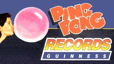 Figurinhas Chiclete Ping Pong Records Guiness, série 80