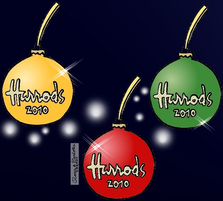Decorazioni Natalizie Harrods.Illustrated Moodboard Christmas At Harrods