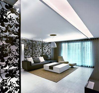 Modern and luxury living room design