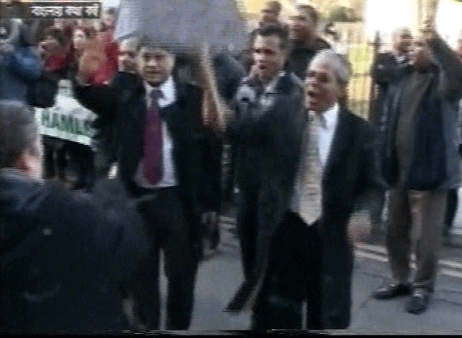 The 'NO' Vote campaign demonstrated against Ken Livingstone’s role 6 February 2010