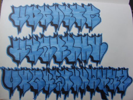 graffiti art graffiti alphabets block letter a z