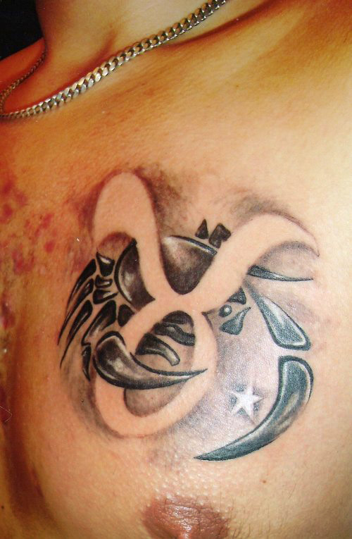 Here are some ideas how you can make you basic Cancer tattoo more complex