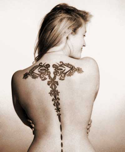 Capricorn Tattoo Sign on Back Body Capricorn Tattoo Sign on Back Body