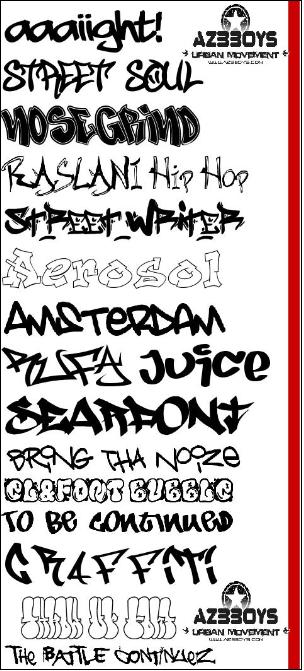 Cool Graffiti Fonts