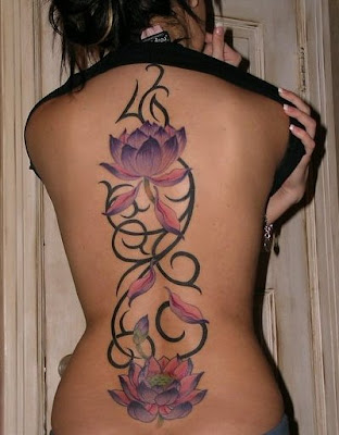 Awesome Designs Flower Tribal Tattoo 3