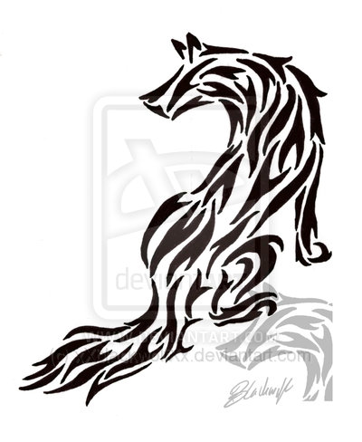 Another kind of wolf tattoo is inspired by the Twilight series New Moon
