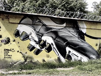 Football Graffiti Street on Wall