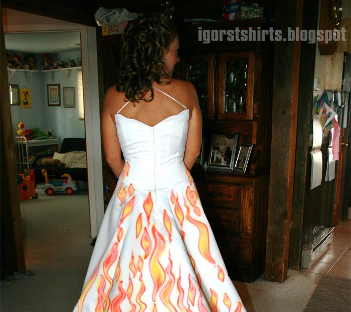 Airbrush Design And Art Trend Airbrushed Wedding Dress